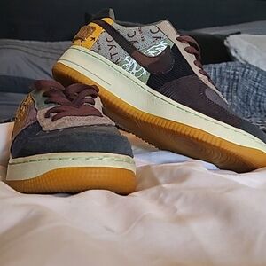 Travis Scott x NIKE Air Force 1 Low Multi-Color/ Muted Bronze-Fossil Cactus Jack